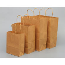 Recyclable Kraft Paper Bag Custom Shopping Paper Bag for Food